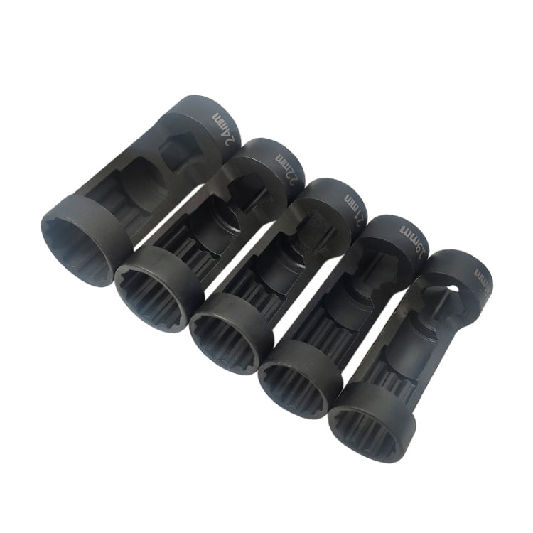 ZK-081 5 PCS Car 12 Point Sockets 1/2 Drive 18-24mm Strut Nut Socket Set - Engine Repair Tools by buy2fix | Online Shopping UK | buy2fix