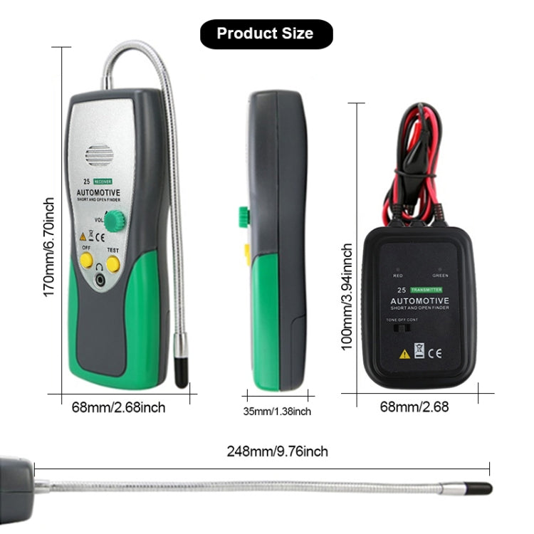 DUOYI DY25 Car Tester Cable Short & Open Circuit Finder Tester Tracer Diagnose Tone Line Finder - Electronic Test by DUOYI | Online Shopping UK | buy2fix