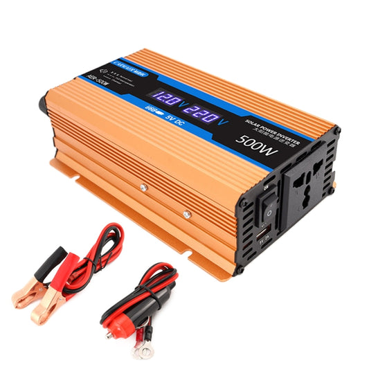 Carmaer 12V to 220V 500W Car Multi-function Double Digital Display Inverter Household Power Converter - In Car by buy2fix | Online Shopping UK | buy2fix