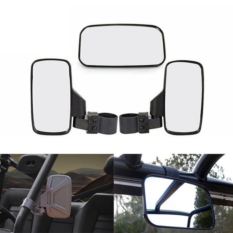 Universal For All-terrain Vehicles Central Rearview Mirror Side Mirror Combination Set For UTV / ATV - In Car by buy2fix | Online Shopping UK | buy2fix