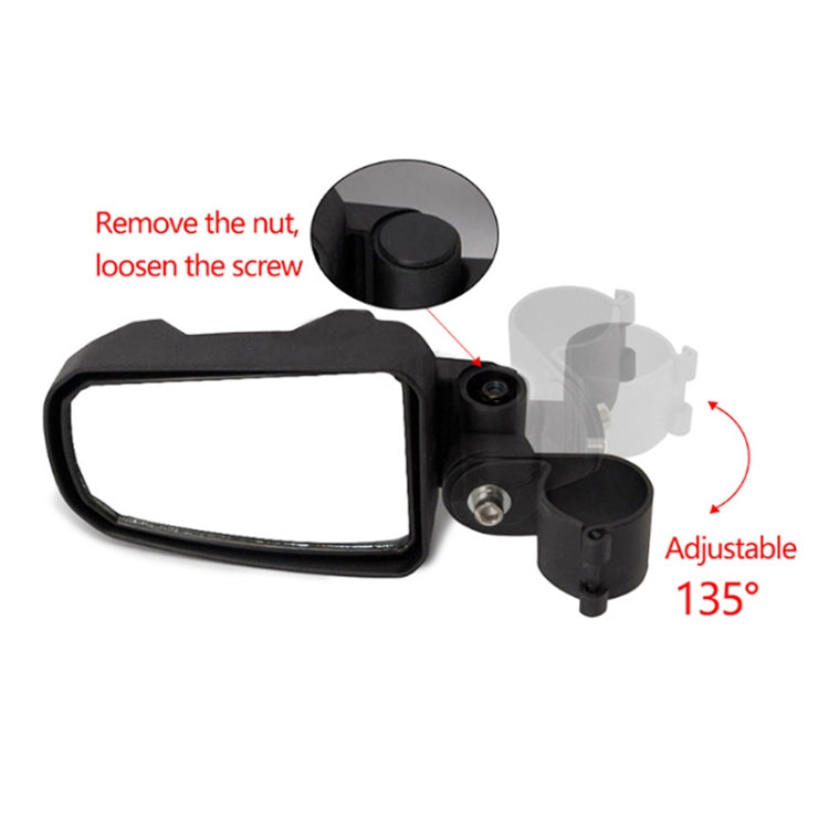 Pair All-terrain Vehicles Wide Field View 1.75 inch Rearview Mirror Side Reflector Mirror for UTV / ATV - In Car by buy2fix | Online Shopping UK | buy2fix