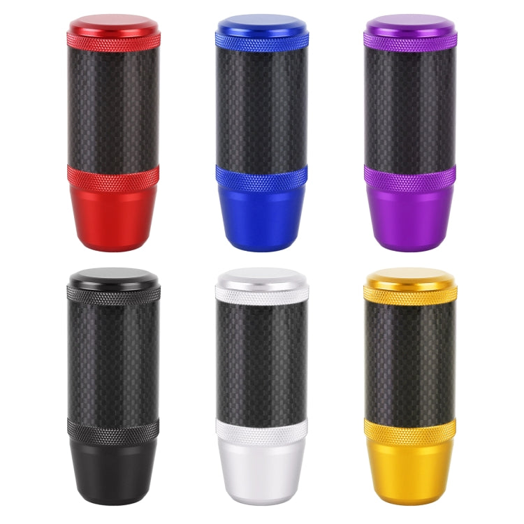 Universal Car Carbon Fiber Metal Gear Shift Knob (Purple) - In Car by buy2fix | Online Shopping UK | buy2fix