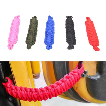 Car Door Limit Braided Rope Strap for Jeep Wrangler (Pink) - In Car by buy2fix | Online Shopping UK | buy2fix
