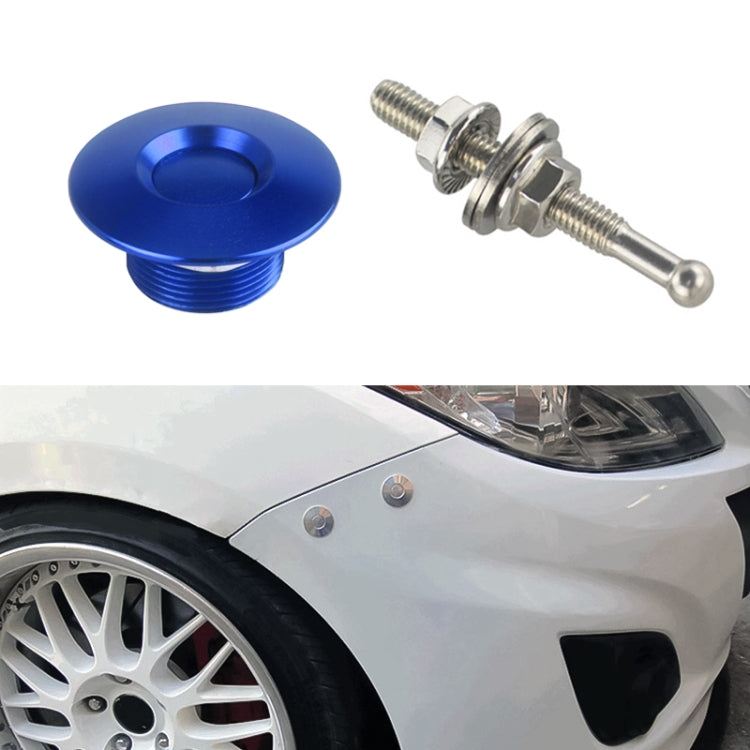 54mm Stainless Steel Quick-pins Push Button Billet Hood Pins Lock Clip Kit (Blue) - In Car by buy2fix | Online Shopping UK | buy2fix