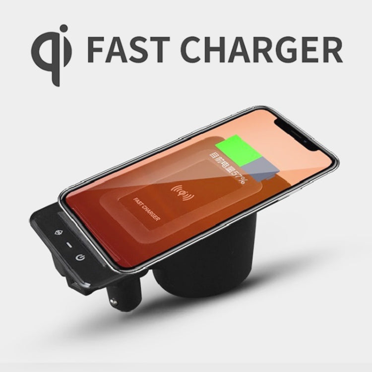 HFC-1052 Car Qi Standard Wireless Charger 15W / 10W Quick Charging for Audi A6L 2019-2022, Left Driving - In Car by buy2fix | Online Shopping UK | buy2fix