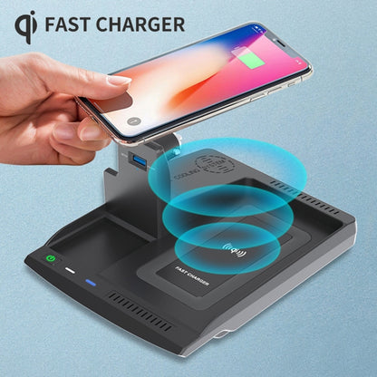 HFC-1006 Car Qi Standard Wireless Charger 10W Quick Charging for Honda Inspire 2018-2022, Left Driving - In Car by buy2fix | Online Shopping UK | buy2fix
