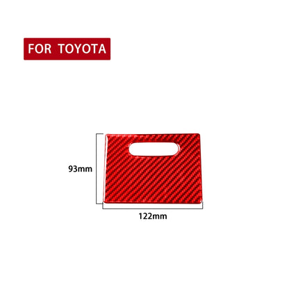 Carbon Fiber Car Cigarette Lighter Cover Decorative Sticker for Toyota Corolla 2014-2018,Left and Right Drive Universal (Red) - In Car by buy2fix | Online Shopping UK | buy2fix