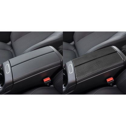 2 PCS / Set Carbon Fiber Car Armrest Box Panel Decorative Sticker for Mercedes-Benz B-Class 2019 / GLB 2020,Left and Right Drive Universal - In Car by buy2fix | Online Shopping UK | buy2fix