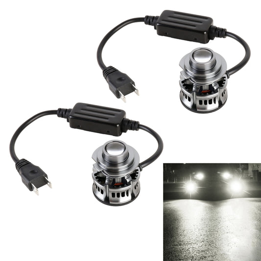1 Pair H7 27W / DC12V Car Aluminum Alloy Flashing LED Headlight (White Light) - In Car by buy2fix | Online Shopping UK | buy2fix