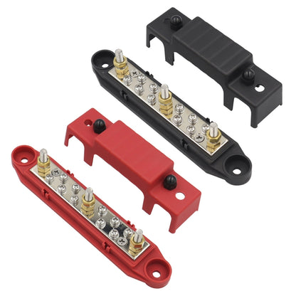 1 Pair 48V 150A M6 Power Distribution Terminal Block Battery Bus Bar Set - In Car by buy2fix | Online Shopping UK | buy2fix