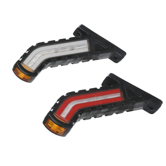 2 PCS MK-138 Truck LED Tail Light Running Water Tricolor Side Marker Light - In Car by buy2fix | Online Shopping UK | buy2fix