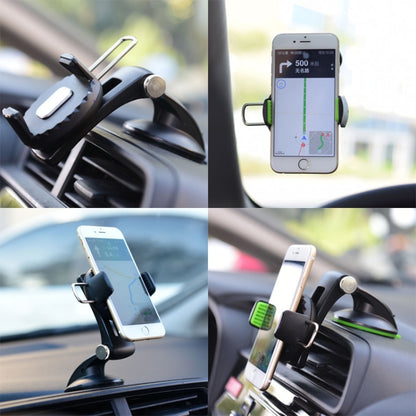 Multifunctional Car Center Console Dashboard Suction Cup Phone Holder (Green) - In Car by buy2fix | Online Shopping UK | buy2fix