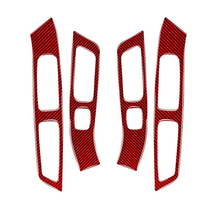 Car Window Lift Decorative Sticker for Volvo V60 2010-2017, Left and Right Drive (Red) - In Car by buy2fix | Online Shopping UK | buy2fix