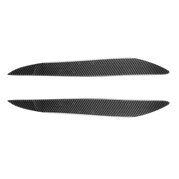 2 PCS / Set Carbon Fiber Car Lamp Eyebrow Decorative Sticker for Mazda 3 2010-2013 / M3 Xingcheng, Drop Glue Version - In Car by buy2fix | Online Shopping UK | buy2fix