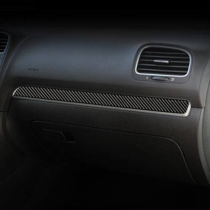 Carbon Fiber Car Central Control Strip Decorative Sticker for Volkswagen Golf 6 2008-2012, Left Driving -  by buy2fix | Online Shopping UK | buy2fix