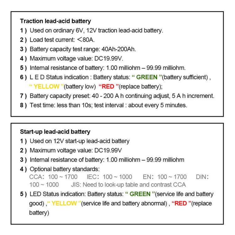 DUOYI DY226A Car 3 in 1 CCA Load Battery Charging Digital Capacity Tester - In Car by buy2fix | Online Shopping UK | buy2fix