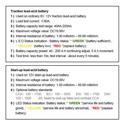 DUOYI DY226A Car 3 in 1 CCA Load Battery Charging Digital Capacity Tester - In Car by buy2fix | Online Shopping UK | buy2fix