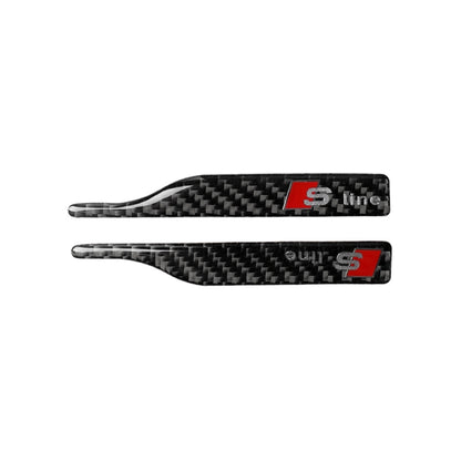 Car Carbon Fiber S Line Pattern Rearview Mirror Anti-collision Sticker for Audi TT, Left and Right Drive Universal - In Car by buy2fix | Online Shopping UK | buy2fix