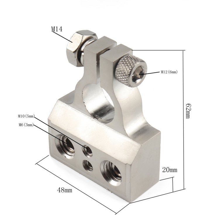 2 PCS Positive and Negative Car Metal Battery Connectors Terminals Clamps Clips with Kits - In Car by buy2fix | Online Shopping UK | buy2fix