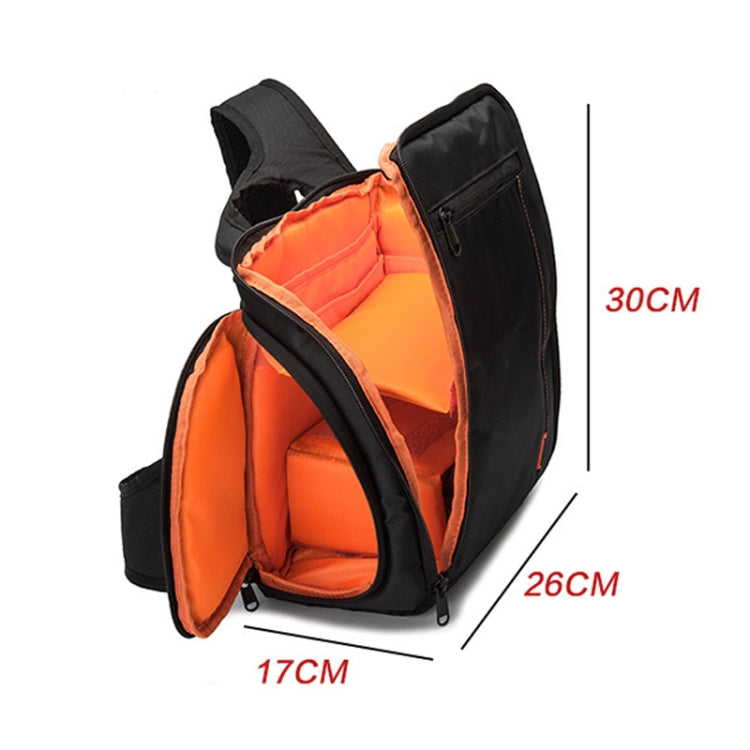 INDEPMAN DL-B011 Portable Scratch-proof Outdoor Sports Sling Shoulder Bag Chest Pack Micro Single Camera Bag Phone Bag for GoPro, SJCAM, Nikon, Canon, Xiaomi Xiaoyi YI, Apple, Samsung, Huawei, Size: 30 x 18 x 26 cm(Red) - Strap Satchel by INDEPMAN | Online Shopping UK | buy2fix