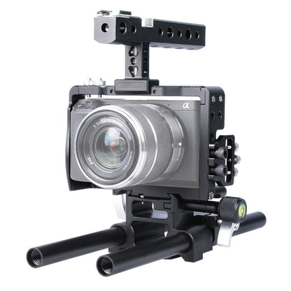 YELANGU YLG0905A Camera Video Cage Handle Stabilizer for Sony A6000/A6300/A6400/A6500(Black) - Camera Accessories by YELANGU | Online Shopping UK | buy2fix