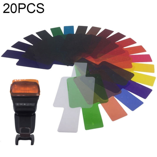 20 PCS / Set SiGi SG200 20-color Filter Set Camera Top Flash Accessories Temperature Filter - Camera Accessories by buy2fix | Online Shopping UK | buy2fix