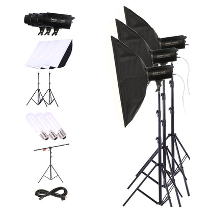 TRIOPO Oubao TTR300W 60x90cm Studio Softbox + 2.8m Tripod Mount + 3 x  Light Bulb Photography Lighting Three Piece Set - Camera Accessories by TRIOPO | Online Shopping UK | buy2fix