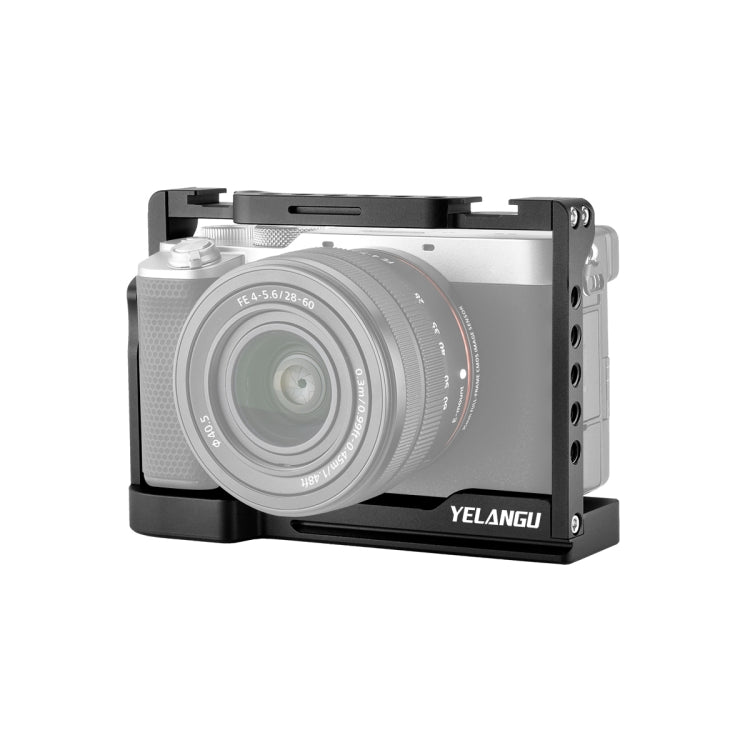 YELANGU C24 Video Camera Cage Stabilizer for Sony Alpha 7C / A7C / ILCE-7C (Black) - Camera Accessories by YELANGU | Online Shopping UK | buy2fix