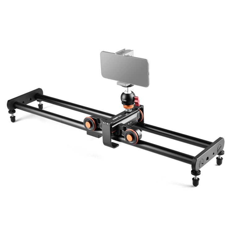 YELANGU L4X-60ET 60cm Splicing Slide Rail Track + Trolley Rail Buckle with Ballhead for SLR Cameras / Video Cameras (Black) - Camera Accessories by YELANGU | Online Shopping UK | buy2fix