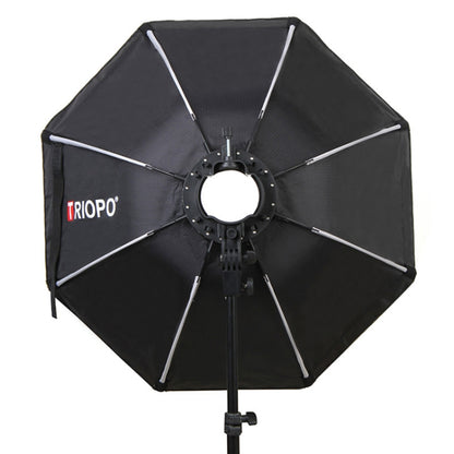 TRIOPO KX90 90cm Dome Speedlite Flash Octagon Parabolic Softbox Diffuser (Black) - Camera Accessories by TRIOPO | Online Shopping UK | buy2fix