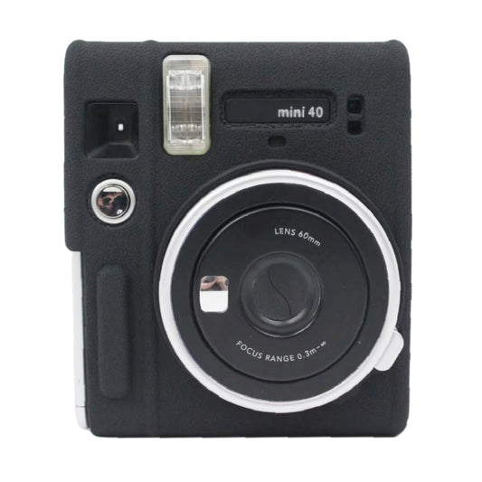 Soft Silicone Protective Case for Fujifilm Instax mini 40 (Black) - Camera Accessories by buy2fix | Online Shopping UK | buy2fix