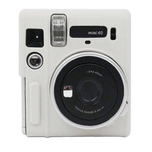 Soft Silicone Protective Case for Fujifilm Instax mini 40 (White) - Camera Accessories by buy2fix | Online Shopping UK | buy2fix