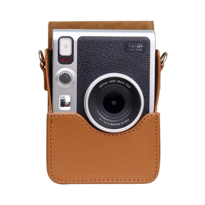Vertical Full Body Camera PU Leather Case Bag with Strap for FUJIFILM instax mini Evo (Brown) - Camera Accessories by buy2fix | Online Shopping UK | buy2fix