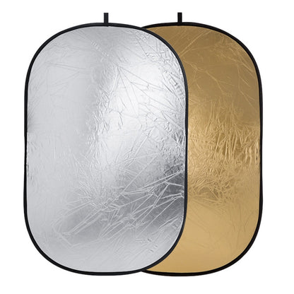 Godox FT01 2 in 1 Gold / Silver Oval Folding Reflector Board, Size: 100 x 150cm - Camera Accessories by Godox | Online Shopping UK | buy2fix