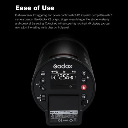 Godox  AD300 Pro 300Ws TTL HSS Pocket Flash Outdoor Speedlite Light &#8203;Kits(US Plug) - Camera Accessories by Godox | Online Shopping UK | buy2fix