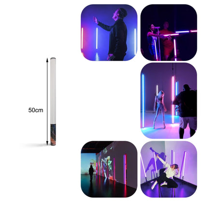 LUXCeO Mood1 50cm RGB Colorful Atmosphere Rhythm LED Stick Handheld Video Photo Fill Light with Tripod -  by LUXCeO | Online Shopping UK | buy2fix