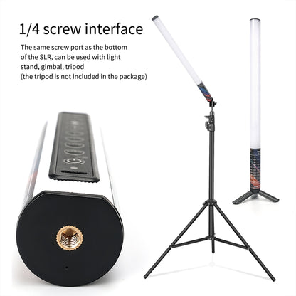 LUXCeO Mood1 50cm RGB Colorful Atmosphere Rhythm LED Stick Handheld Video Photo Fill Light with Tripod -  by LUXCeO | Online Shopping UK | buy2fix