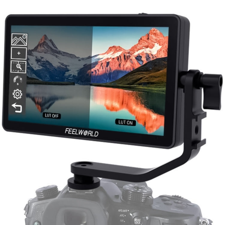 FEELWORLD F6 Plus V2 6 inch 3D LUT Touch Screen DSLR Camera Field Monitor, IPS FHD1920x1080 4K HDMI Input & Output, with Tilt Arm - On-camera Monitors by FEELWORLD | Online Shopping UK | buy2fix