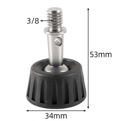 BEXIN GSF34-S Tripod 3/8 inch Stainless Steel Foot Spikes Plastic Foot Pad - Other Accessories by BEXIN | Online Shopping UK | buy2fix