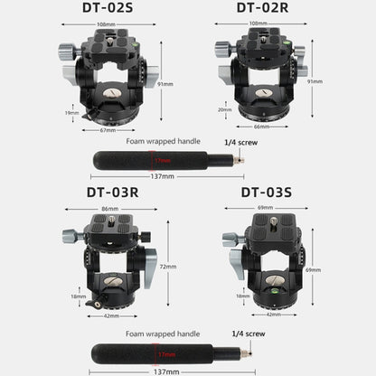 BEXIN DT-02S/S 2D 360 Degree Panorama Heavy Duty Tripod Action Fluid Drag Head with Quick Release Plate - Camera Accessories by BEXIN | Online Shopping UK | buy2fix