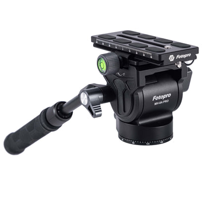 Fotopro MH-6A Pro Aluminum Alloy Heavy Duty Video Camera Tripod Action Fluid Drag Head with Sliding Plate (Black) - Tripod Heads by Fotopro | Online Shopping UK | buy2fix