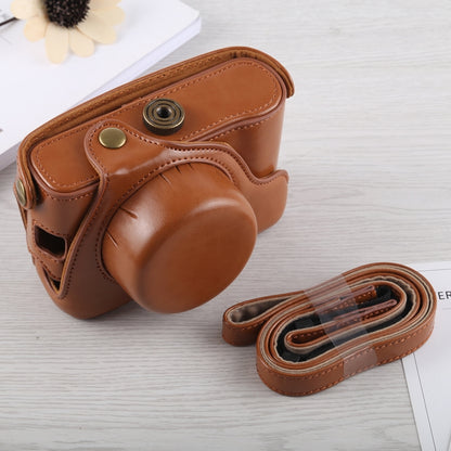 Full Body Camera PU Leather Case Bag with Strap for Fujifilm X100F (Brown) - Camera Accessories by buy2fix | Online Shopping UK | buy2fix