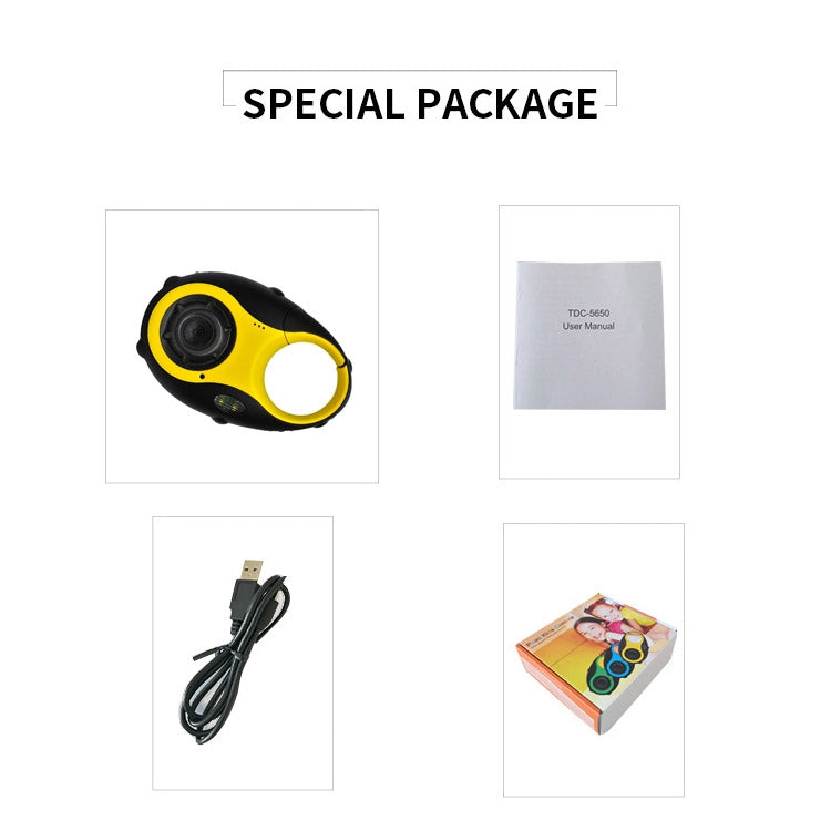 5MP 1.5 inch Color Screen Mini Keychain Type Gift Digital Camera for Children(Yellow) - Consumer Electronics by buy2fix | Online Shopping UK | buy2fix