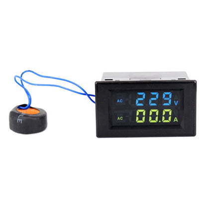 D85-2042A 110V 220V 380V 100A Digital AC Voltmeter Ammeter Current Amps Volt Meter LCD Panel Monitor (Black) - Current & Voltage Tester by buy2fix | Online Shopping UK | buy2fix