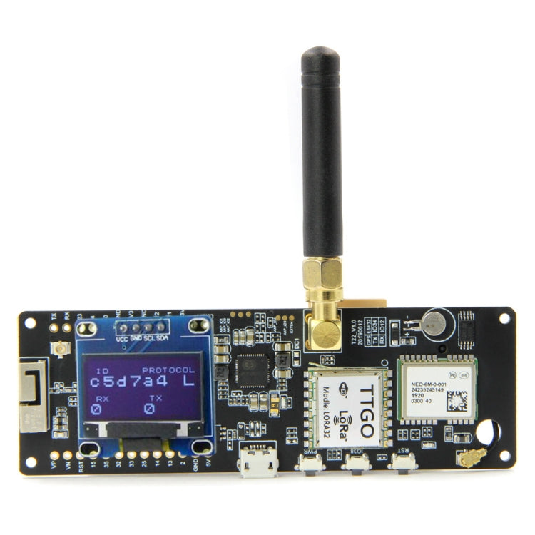 TTGO T-Beam ESP32 Bluetooth WiFi Module 433MHz GPS NEO-M8N LORA 32 Module with Antenna & 18650 Battery Holder - Module by TTGO | Online Shopping UK | buy2fix