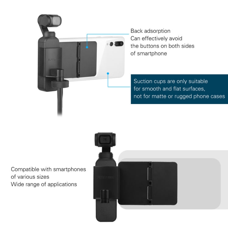 Sunnylife OP-ZJ062 Folding Sucker Holder + Tripod + Extension Rod for DJI OSMO Pocket - DJI & GoPro Accessories by Sunnylife | Online Shopping UK | buy2fix