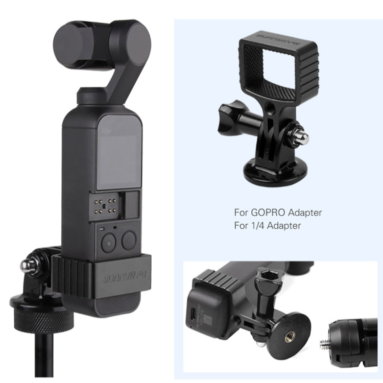 Sunnylife OP-Q9193 Metal Adapter + Tripod for DJI OSMO Pocket - DJI & GoPro Accessories by Sunnylife | Online Shopping UK | buy2fix