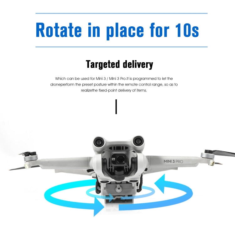 For DJI Mini 3 / Mini 3 Pro STARTRC Air-Dropping System Thrower Parabolic Bracket (Grey) - Holder Series by STARTRC | Online Shopping UK | buy2fix