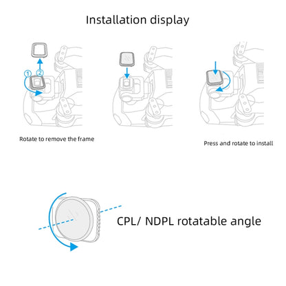 JSR Drone ND8 Lens Filter for DJI MAVIC Air 2 - DJI & GoPro Accessories by JSR | Online Shopping UK | buy2fix