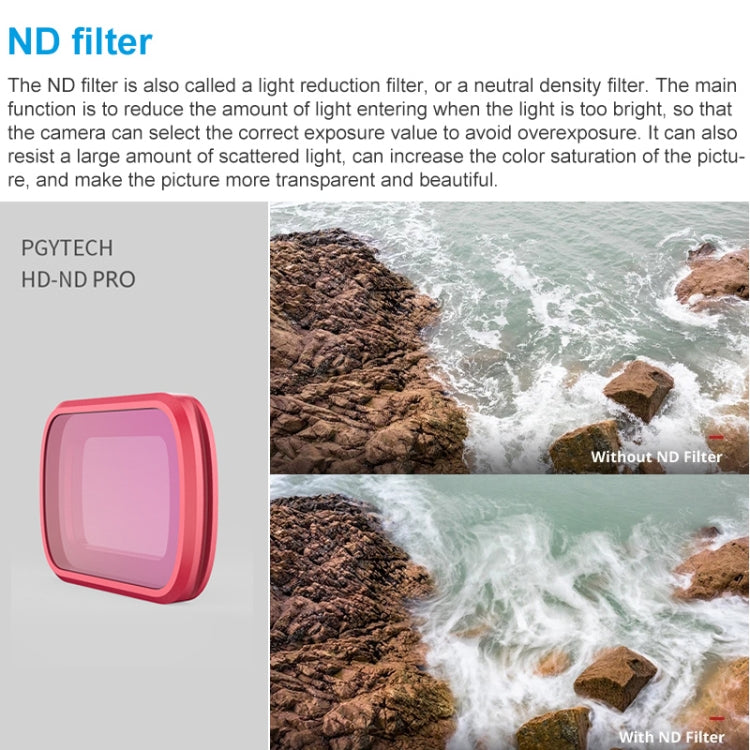 3 PCS PGYTECH P-18C-012 CPL/ND8/ND16 Profession Diving Color Lens Filter for DJI Osmo Pocket - DJI & GoPro Accessories by PGYTECH | Online Shopping UK | buy2fix